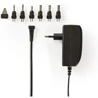 Nedis ACPA003 Universal-Netzteil 24 W 1,8 m 1 A 1,5 A 6 Stecker 9-24 V Schwarz