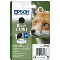 Epson Fox T1281 Fuchs DURABrite Ultra Single Black Tinte, Schwarz, Tinte auf Pigmentbasis, 5,9 ml, 1 Stück(e), 185 Seiten, Einzelpackung