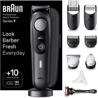 Braun BeardTrimmer 9 BT9421, Akku, Schwarz