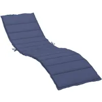 vidaXL Sonnenliegen-Auflage Marineblau Oxford-Gewebe