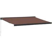 vidaXL Markise Manuell Braun 450x300 cm
