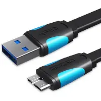 Vention VAS-A12-B050, 0,5 m, USB A, Micro-USB B, USB 3.2 Gen 1 (3.1 Gen 1), Schwarz