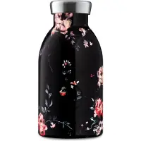 24Bottles Clima Bottle Floral 330ml Ebony Rose