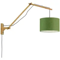 Good&Mojo Wandlampe Andes Naturel L 32x20 Grün