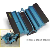 Hazet 190L, Werkzeugkasten, Schwarz, Blau, 210 mm, 575 mm, 245 mm, 5,2 kg