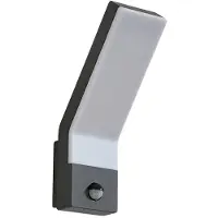 LINDBY LED-Außenwandleuchte Korvik, 26 cm, anthrazit, Sensor