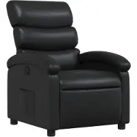 vidaXL Relaxsessel Schwarz Kunstleder