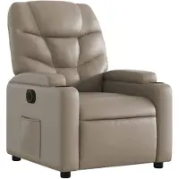 vidaXL Relaxsessel Elektrisch Cappuccino-Braun Kunstleder