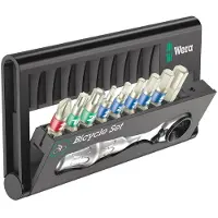Wera Etui mit Bits, Edelstahl und Mini-Fahrradknarre