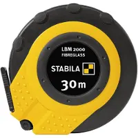 Stabila Kapselbandmaß 30 m metrische Skala Glasfaserband LBM 2000 FIBERGLASS