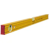 Stabila 19166, Bezugspegel, 0,8 m, Rot, Gelb, 0,5 mm/m, Aluminium