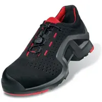 Uvex 1 x-tended support Sicherheitsschuh S1P Halbschuh gelocht schwarz/rot 35 - 8519235 - schwarz/rot