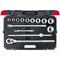 Gedore red R78004014 Steckschlüssel-Satz 3/4" 22-50mm 14-teilig, 3300011
