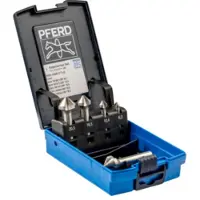 PFERD -TOOLS Kegelsenker 25202156, HSSE, 5-teiliges Set, 6,3 - 25mm Ø, Zylinderschaft, 90 Grad