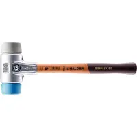 HALDER SIMPLEX Schonhammer Ø 60 mm TPE soft blau / TPE mid grau