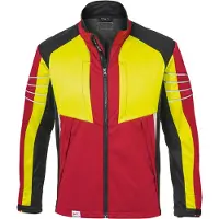 Kübler FOREST Ultrashell Jacke Pro rot/warngelb 4XL - 1751 7227-5634-4XL - rot/warngelb