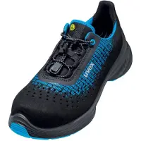 Uvex 1 G2 Sicherheitsschuh S1 Halbschuh gelocht schwarz/blau 42 - 6829842 - schwarz/blau