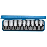 Gedore Schraubendrehereinsatz- Satz 1/2" Innensechskant 3/16" bis 5/8" 9-teilig