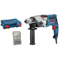 Bosch Schlagbohrmaschine GSB 20-2, mit 7-teiligem Steinbohrer-Set - 060117B401