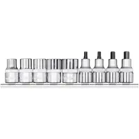 Gedore red R68008009 Schraubendrehereinsätze 1/2 + Leiste 9-teilig, 3301872
