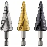 Bosch Stufenbohrer HSS-AlTiN, 4 - 20 mm, 4 mm, 70,5 mm, 9 Stufen