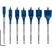 Bosch EXPERT SelfCut Speed Flachfräsbohrer-Set, für Bohrmaschinen 7er-Set - 2608900334
