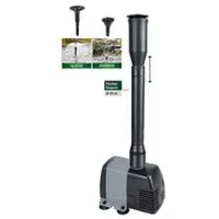 HEISSNER HSP600-00, Verdrängungspumpe, 8 W, AC, 600 l/h, Frostbeständig, Schwarz, Grau