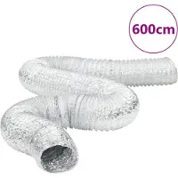 vidaXL Lüftungsschlauch Aluminium 6 m Ø10 cm