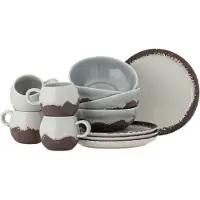 Bloomingville Paula Frühstück Set, Braun, Steingut