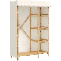 vidaXL Kleiderschrank 110x45x170 cm Bambus
