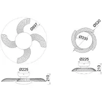Mantra-Iluminacion Aloha LED-Deckenventilator weiß DC-Motor leise CCT - Mantra , Aloha, dimmbar, Weiß, für Wohnzimmer, Kunststoff, Modern