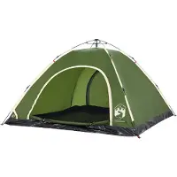 vidaXL Campingzelt 5 Personen Grün Quick Release