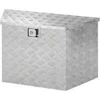 Pricenet Deichselbox Staukiste V Deichsel Alu Box Riffelblech PKW Anhänger Wohnwagen Raute groß