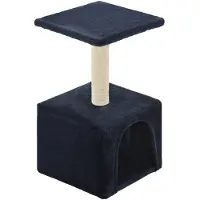 The Living Store Katzen-Kratzbaum Sisal 55 cm Dunkelblau