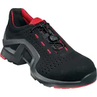 Uvex 8512, Unisex, Erwachsener, Sicherheitsschuhe, Schwarz, Grau, Rot, FO, S1, Schnürverschluss
