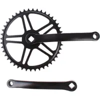 Vinty VWP Kurbelgarnitur 44T 170 mm Schwarz für Vierkantachse