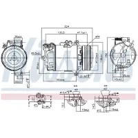 Nissens Kompressor, Klimaanlage 89483 für BMW