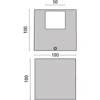 Performance In Lighting LED-Wandleuchte 303348 in Grau, 4WB 3.000K