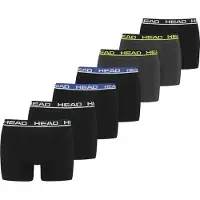 Head Herren Boxershort Basic Boxer 7er Multipack Black/ Blue/ Phantom - S