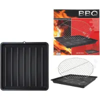 24hShop Grillrost Reinigungstablett / Grillreinigungstasse 67 cm