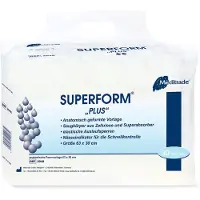 Meditrade Beesana Superform Inkontinenzvorlage, Anatomisch geformte Inkontinenzvorlage mit Doppelkissen , Extra, 70 x 37 cm, 1450 ml, 1 Packung = 30 Einlagen