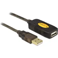 DeLOCK 30m, USB2.0 - USB2.0, 30 m, USB A, USB A, USB 2.0, Männlich/Weiblich, Schwarz