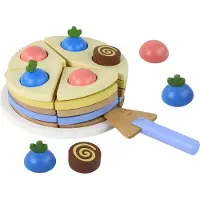 Leantoys Kuchenstücke aus Holz, 8 Stück.