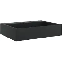 vidaXL Waschbecken 50x38x11 cm Mineralguss/Marmorguss Mattschwarz