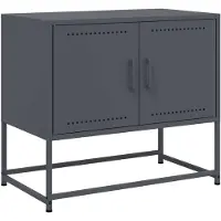 vidaXL TV-Schrank Anthrazit 68,5x39x60,5 cm Stahl