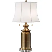 Elstead Lighting Elstead Stateroom Tischleuchte E27 2-fach Bali-Messing