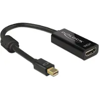 DeLOCK Adapter mini DisplayPort 1.2 auf HDMI Buchse 4K Passiv, schwarz