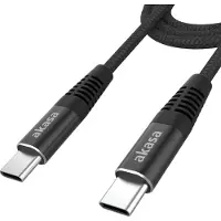Akasa AK-CBUB54-10BK, 1 m, USB C, USB C, 0,48 Gbit/s, Schwarz