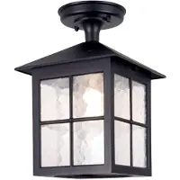 ELSTEAD Außen-Deckenleuchte Winchester BL18A, schwarz, 28 cm, IP44