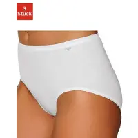 Speidel Taillenslip "Britta", Damen, Gr. 50, weiß, Obermaterial: 95% Baumwolle, 5% Elasthan (LYCRA), unifarben, bequem, Unterhosen Taillenslip, bequem, elastisch, basic, Baumwollmix